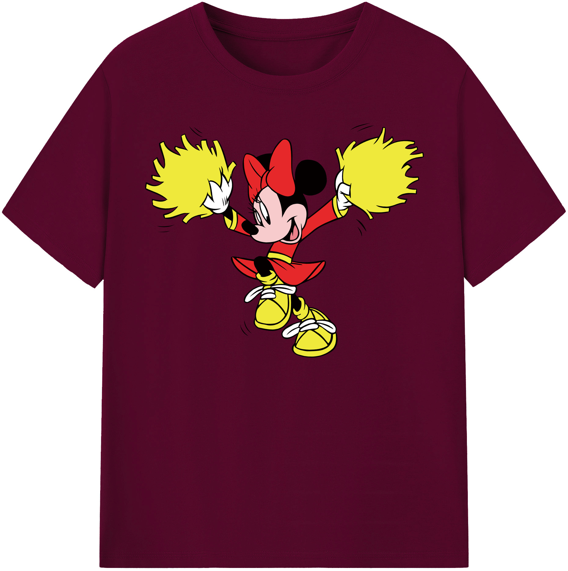 （画像用） ミッキーマウス Mickey Mouse レディースカジュアルプリントTシャツ（綿100％）
